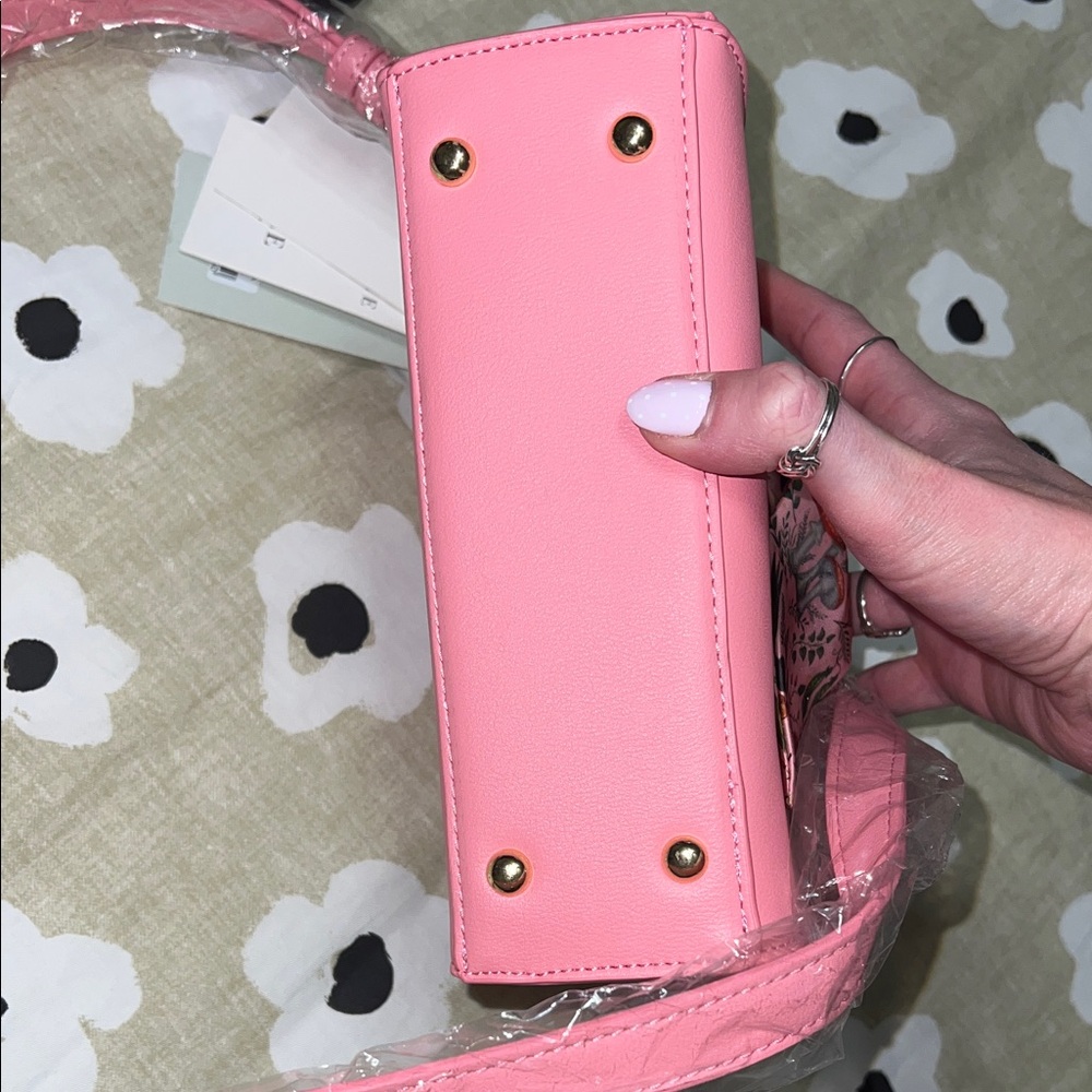 Fable England Mini Pink Handbag with Scarf - Picture 15 of 15